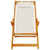 Folding Beach Chairs 2 Pack Light Grey Solid Wood Acacia & Textilene