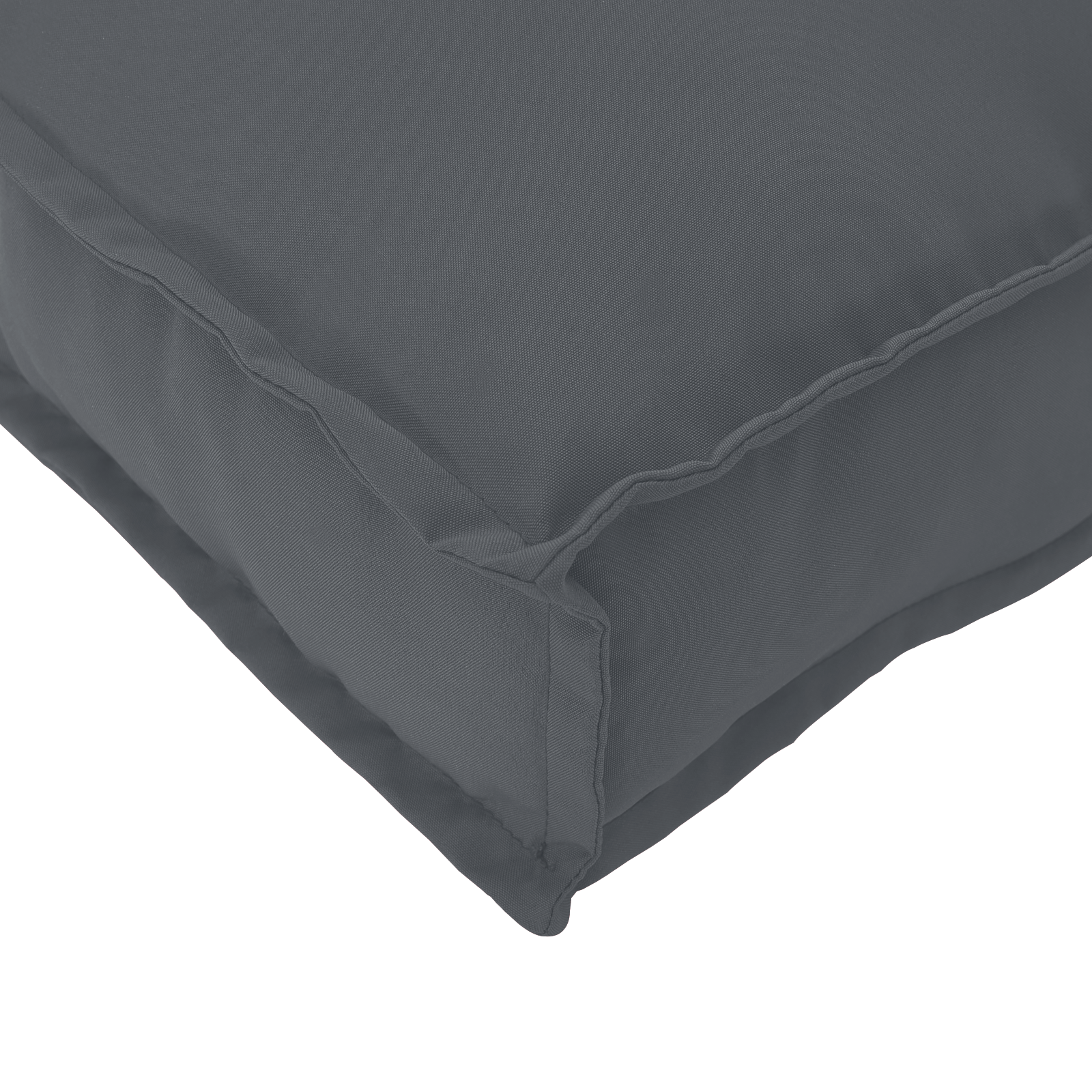 Pallet Cushion Set 2 pcs Anthracite 120 x 40 x 8 cm