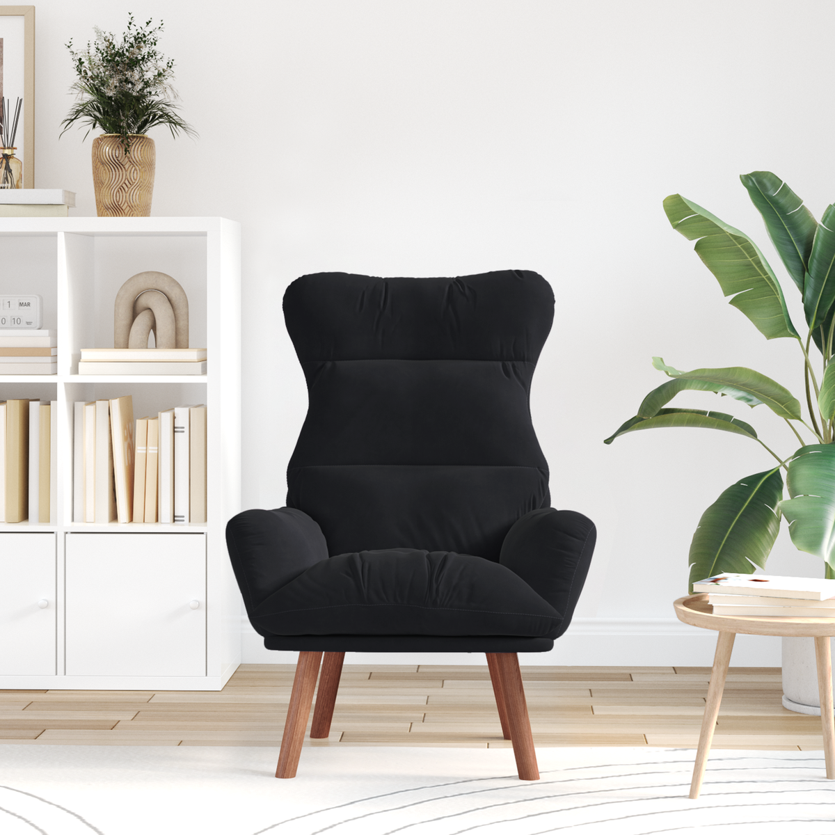 Armchair Black 69 x 74 x 93 cm Velvet