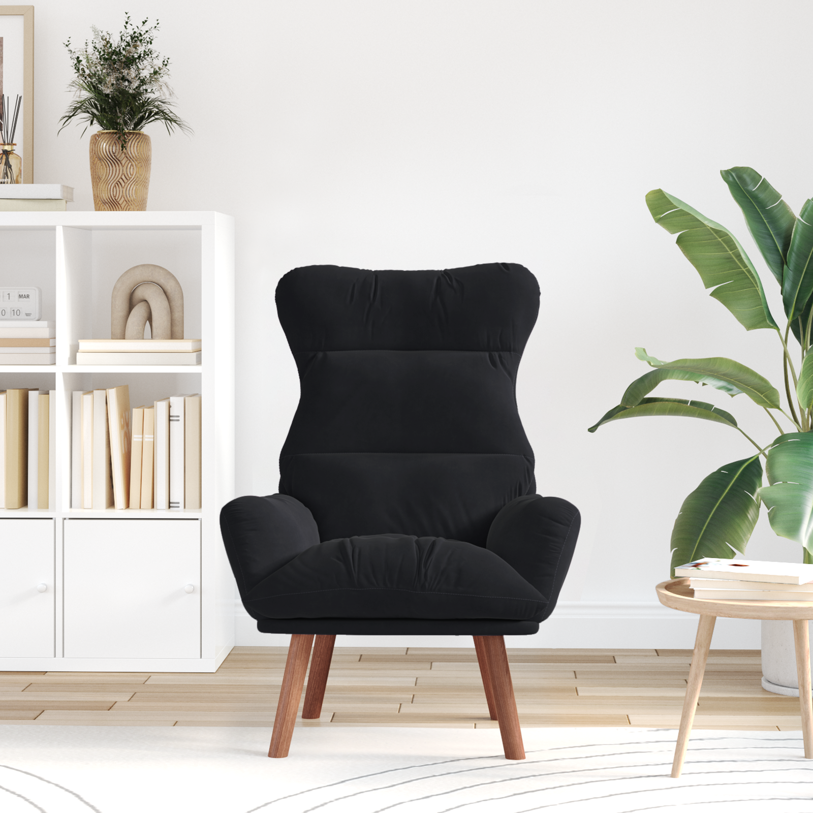 Armchair Black 69 x 74 x 93 cm Velvet