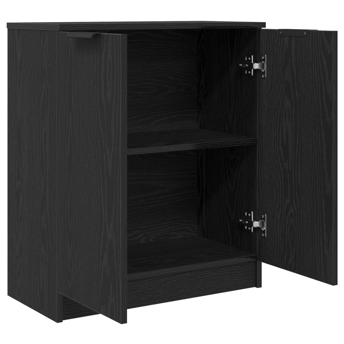 Sideboard Black Oak 60 x 30 x 70 cm Engineered Wood