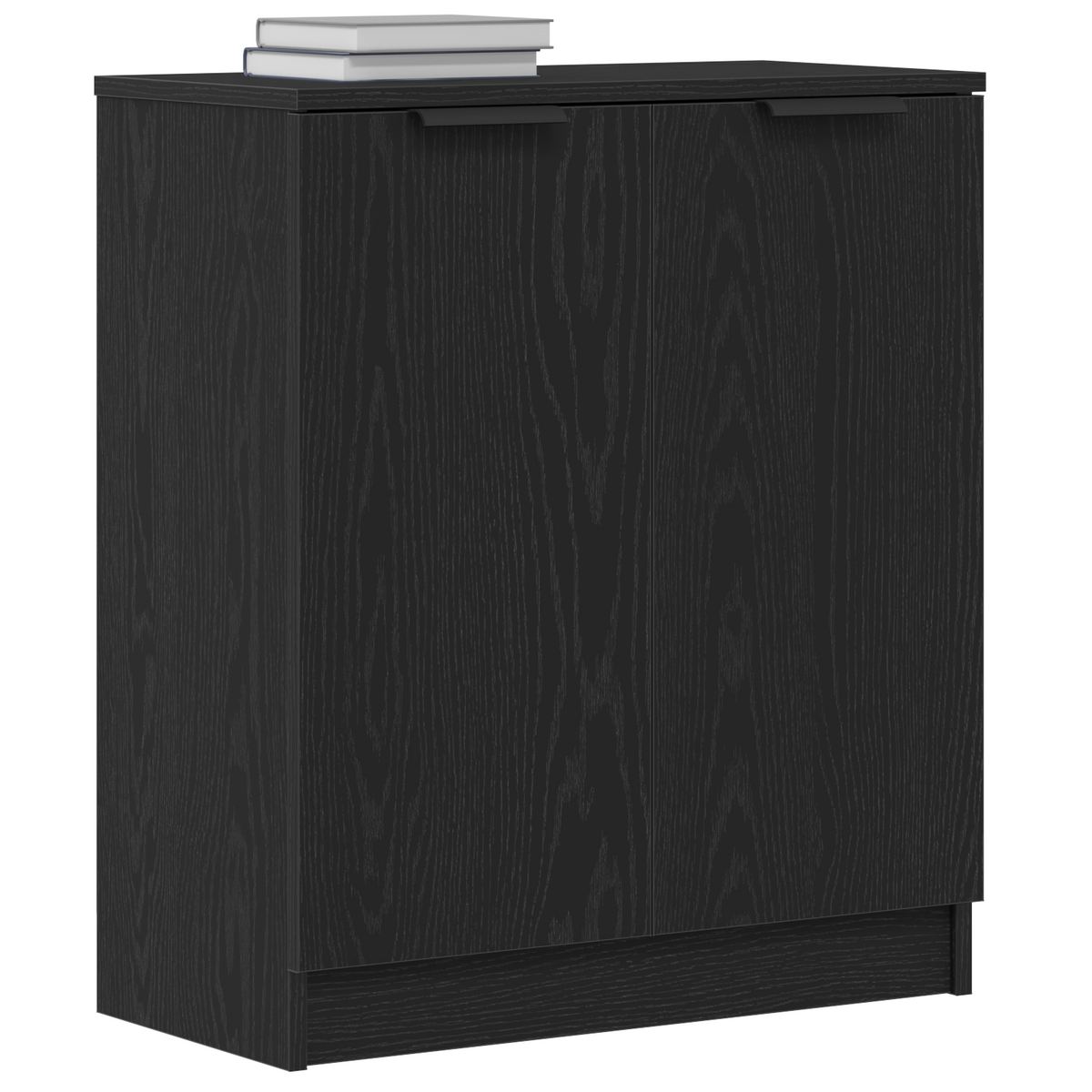 Sideboard Black Oak 60 x 30 x 70 cm Engineered Wood