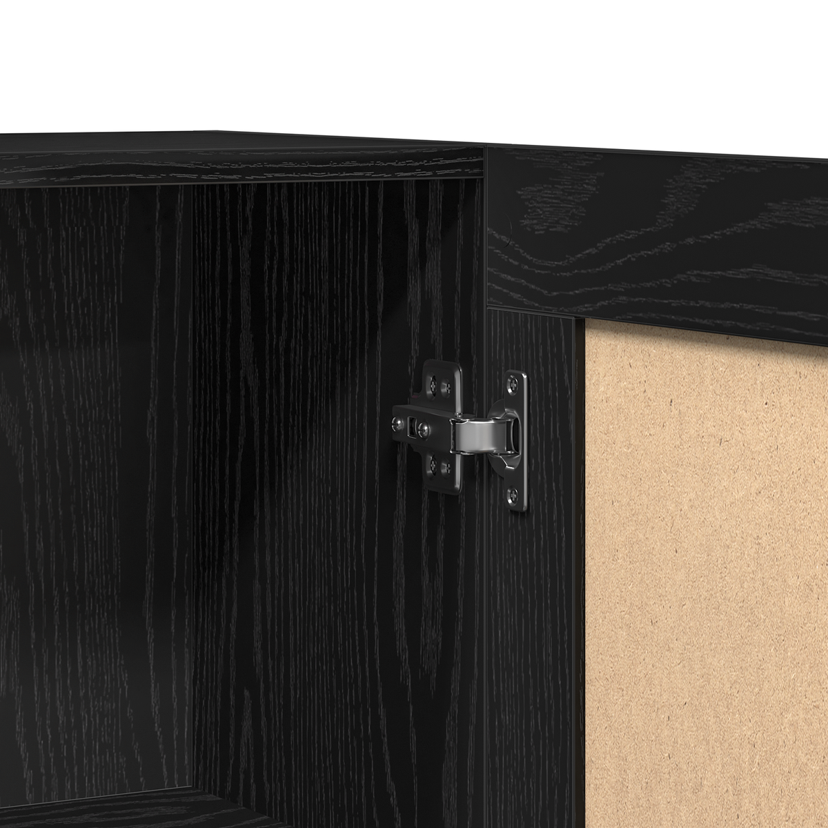 Sideboard Black Oak 120 x 30,5 x 70 cm Engineered Wood