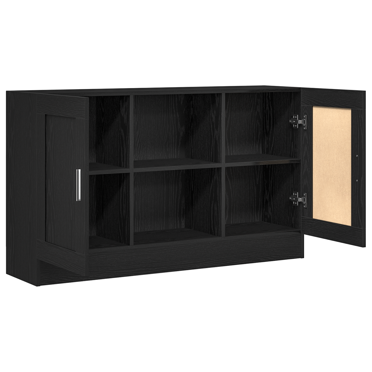 Sideboard Black Oak 120 x 30,5 x 70 cm Engineered Wood