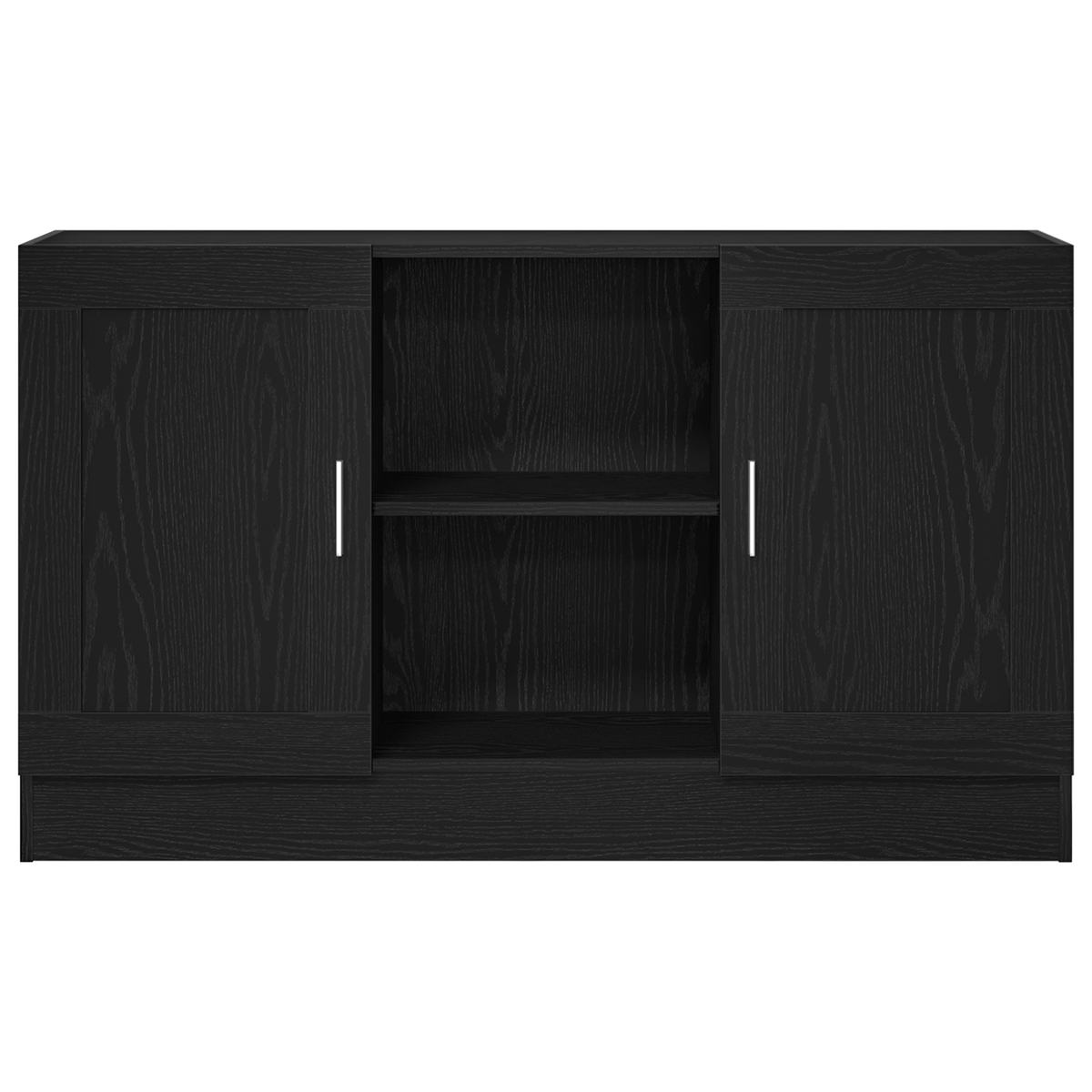 Sideboard Black Oak 120 x 30,5 x 70 cm Engineered Wood