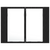 Bathroom Mirror Cabinet with Shelf Black oak 60 x 12 x 45 cm
