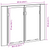 Bathroom Mirror Cabinet with Shelf Black oak 60 x 12 x 45 cm