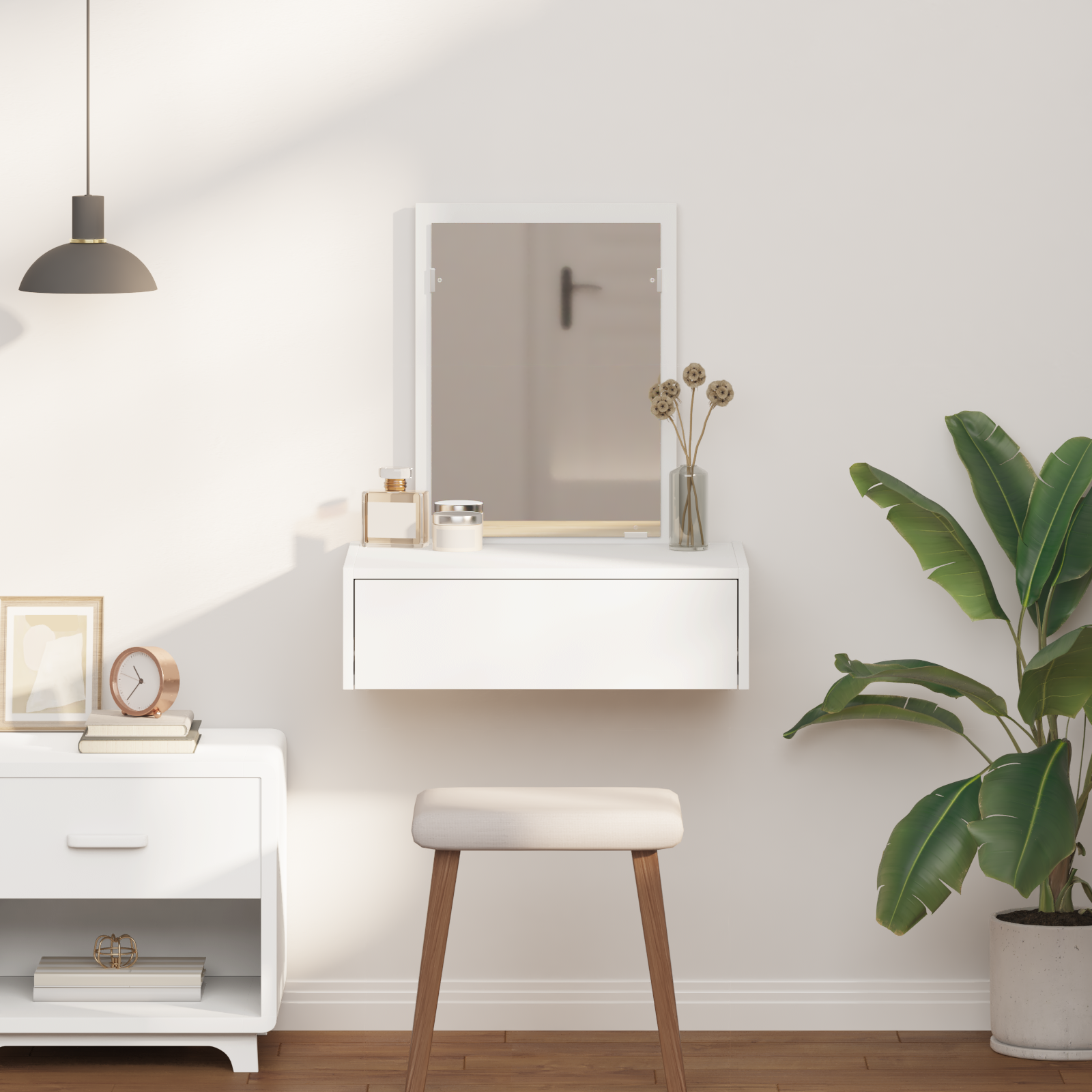 Dressing Table White 60 x 40 x 70 cm Engineered Wood
