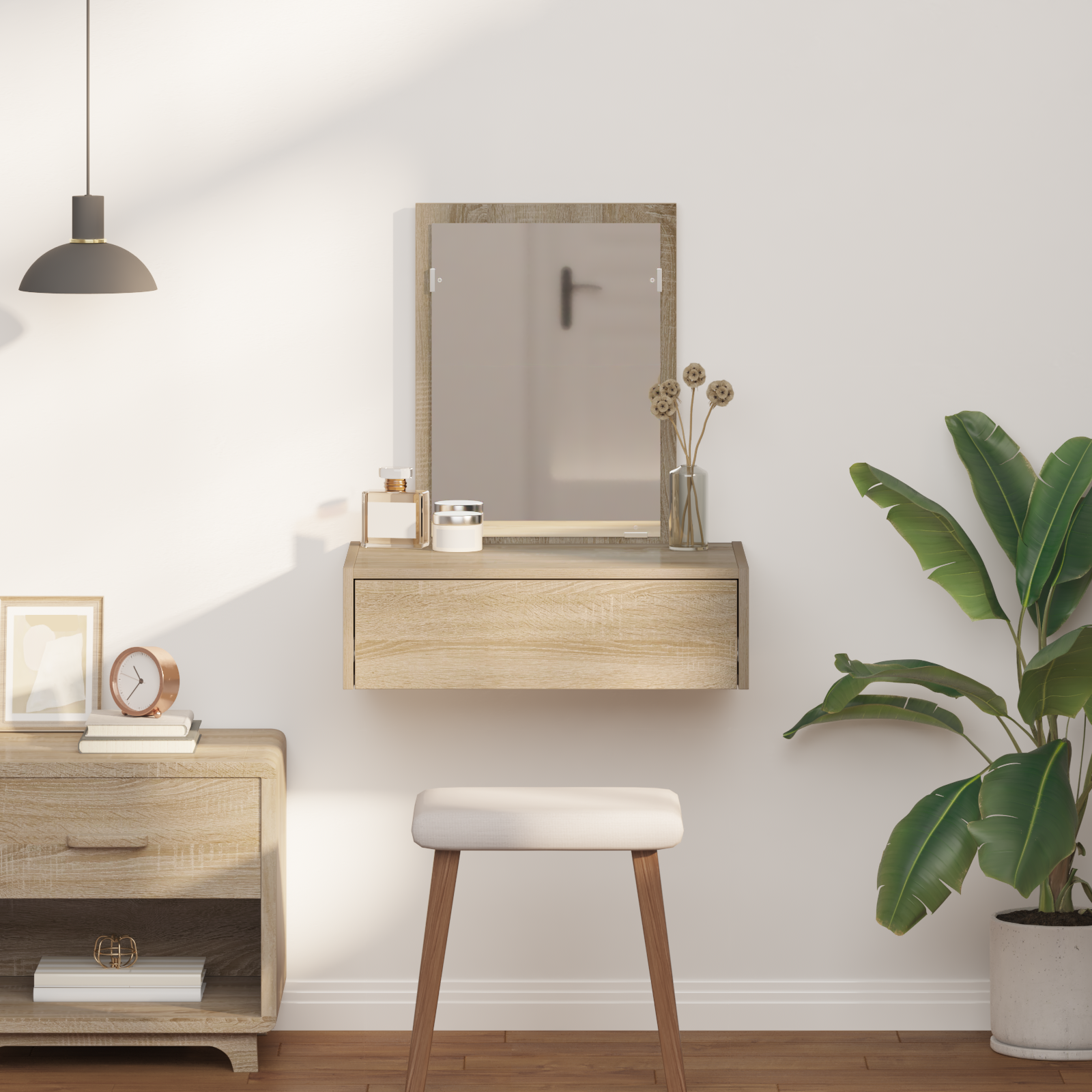 Dressing Table Brown 60 x 40 x 70 cm Engineered Wood