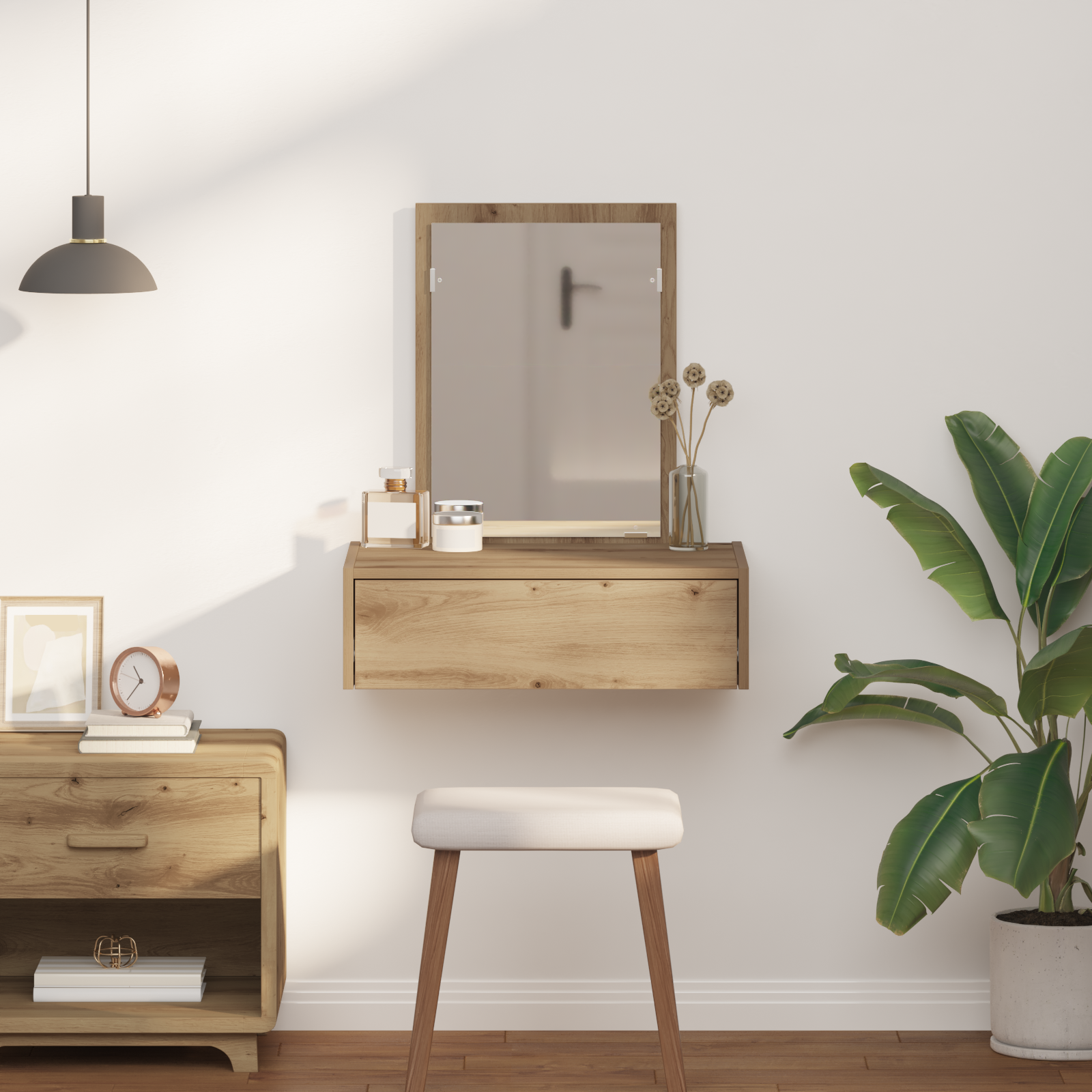 Dressing Table Brown 60 x 40 x 70 cm Engineered Wood