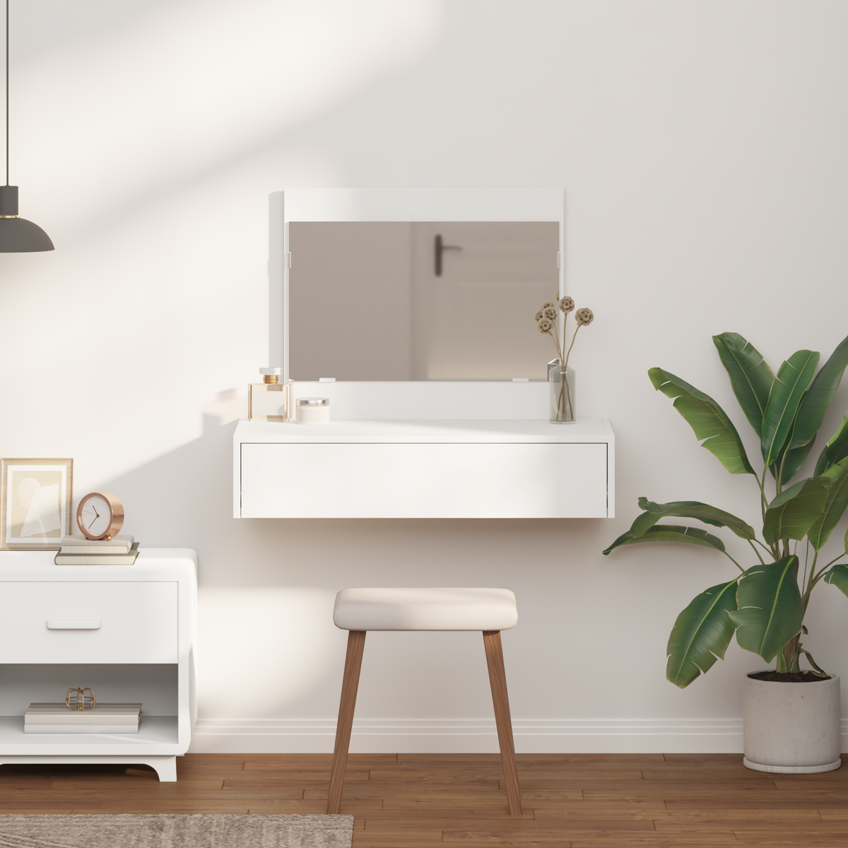 Dressing Table White 83 x 40 x 70 cm Engineered Wood