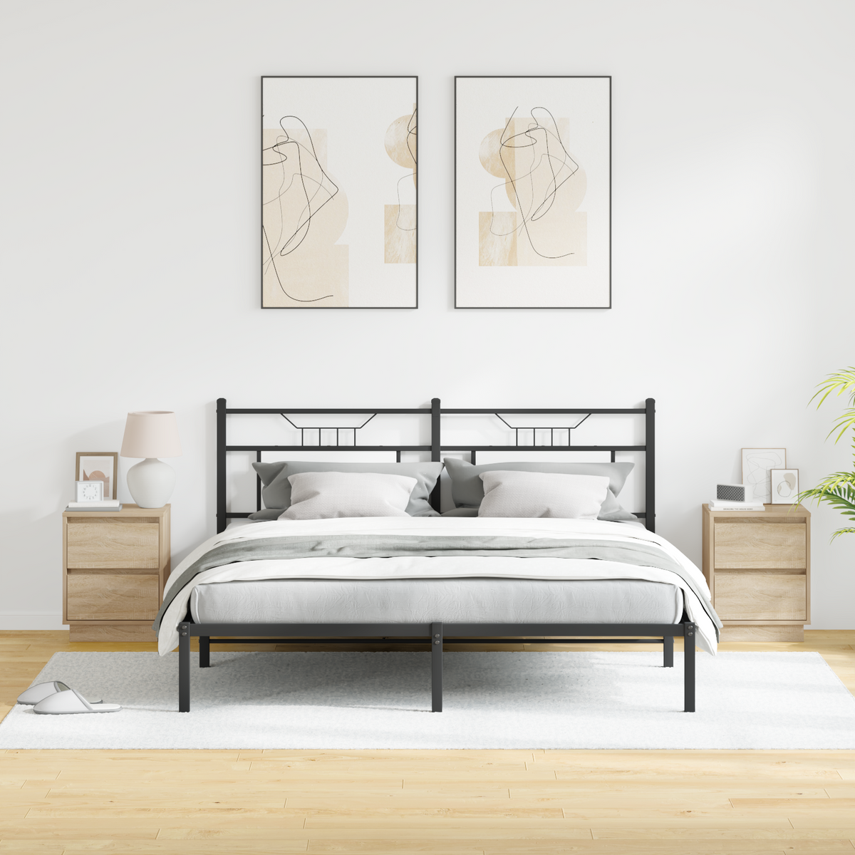 Bedside Cabinet with Drawer 2 pcs Sonoma Oak 39 x 34,5 x 50 cm
