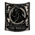 Anyhouz Tapestry Black World 150X130 cm Tarot Card Psychedelic Scene Art Hippie Bohemian Decoration Sheets