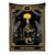 Anyhouz Tapestry Black Yellow Empress 150X100 cm Tarot Card Psychedelic Scene Art Hippie Bohemian Decoration Sheets