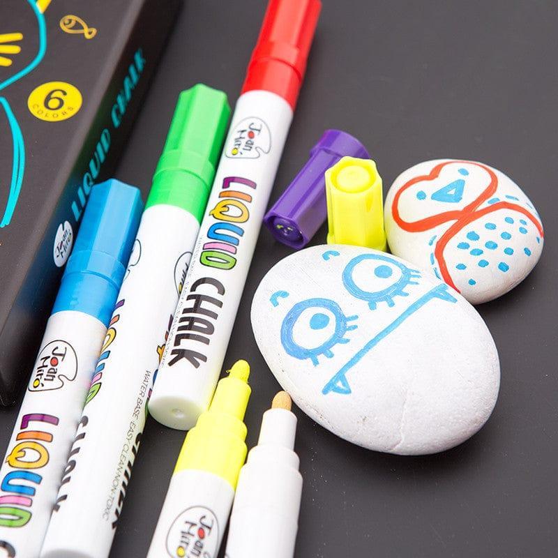 Jar Melo Liquid Chalk Markers- 6 Colours-1910112389517414403
