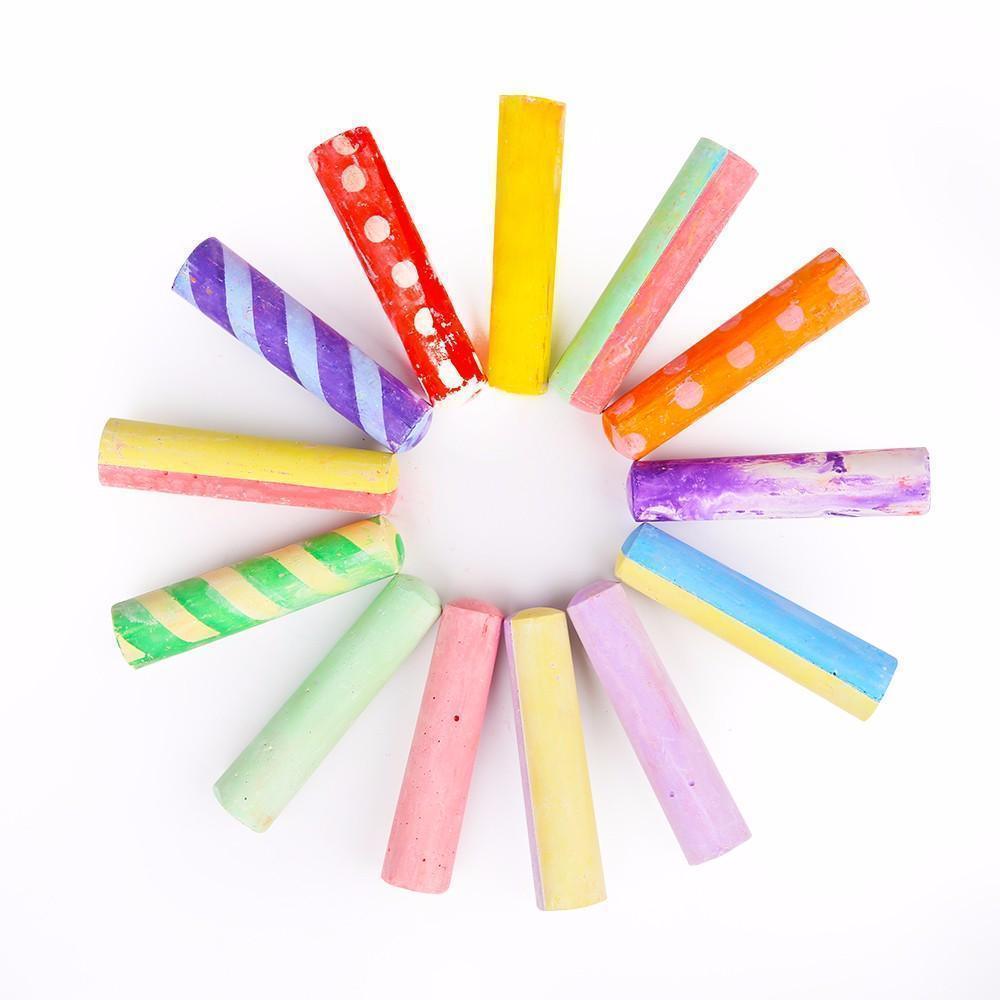 Jar Melo Washable Sidewalk Chalk - 24 Colours Kit-1910112389186064387