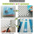 Anyhouz Splicing Mat Orange 25x25cm 1Pc DIY Non Slip Bathroom Mat Mesh Drainage Massage Floor Carpet
