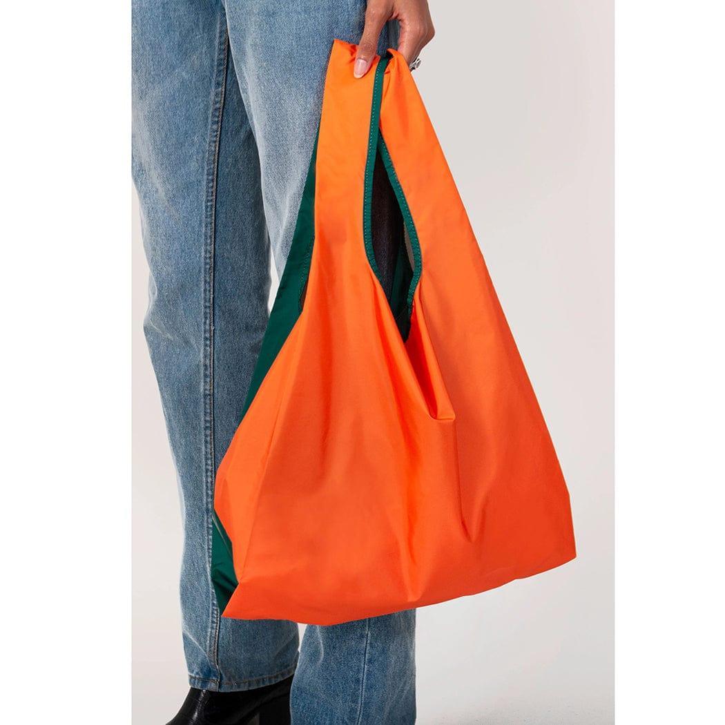 KIND BAG Reusable Bag - Medium| Bicolour Green & Orange-1954803105858195460
