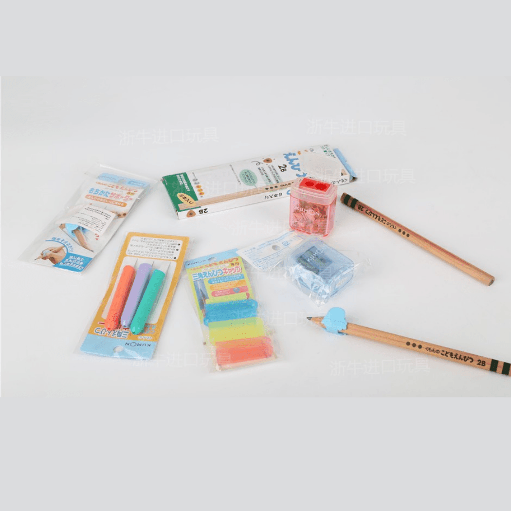 Kumon Pen Cap Pencil Extension Pen Grips Cap Bear 3Pics-1954803153685843969
