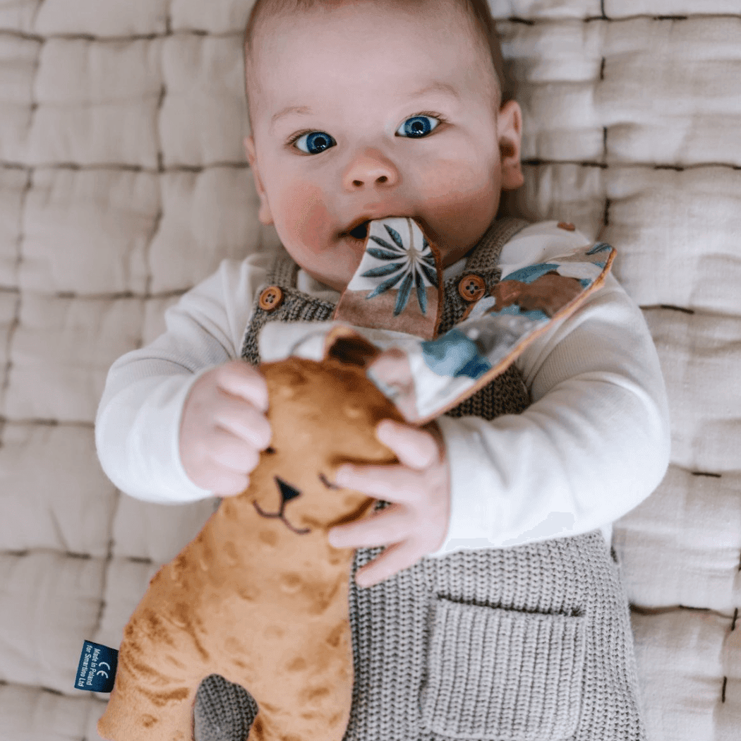 La Millou Bunny Soft Toy - Small 23 cm Wild Dots/Orange-1919278352443772931