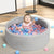 BoPeep Kids Balls Pit Baby Ocean Play Foam Pool Barrier Toy Padding Child Grey