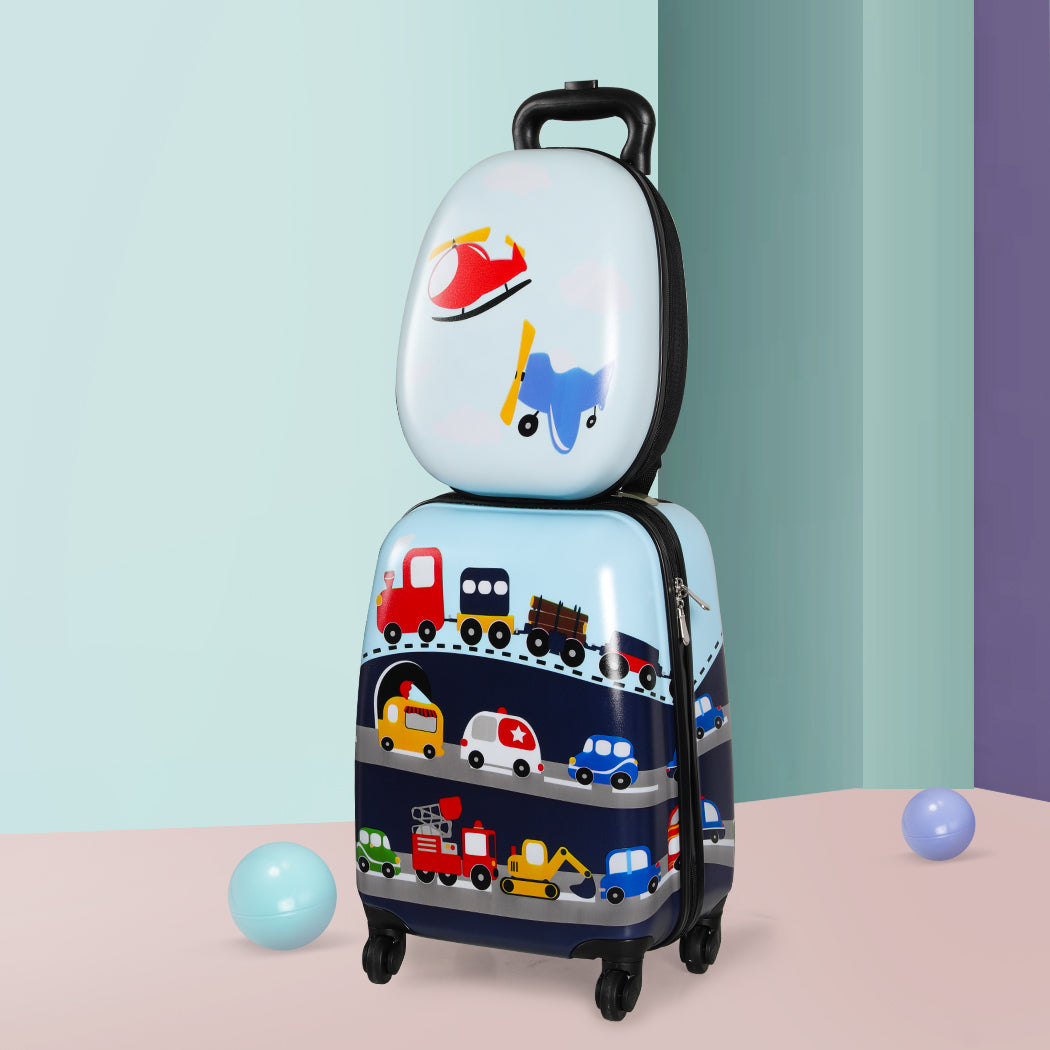 BoPeep 16''13'' 2PCS Kids Luggage Set Travel Suitcase Child Bag Backpack Baggage