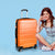 Slimbridge 20" Expandable Luggage Travel Suitcase Trolley Case Hard Set Orange