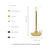 Anyhouz Hotel Lightning Lamp Silver Led Bar Table lamp USB Rechargeable Office Restaurant Study Reading Desk Light
