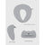 Anypack Neck Pillow Coffee Memory Cotton U-shaped Comfortable Sleep Headrest