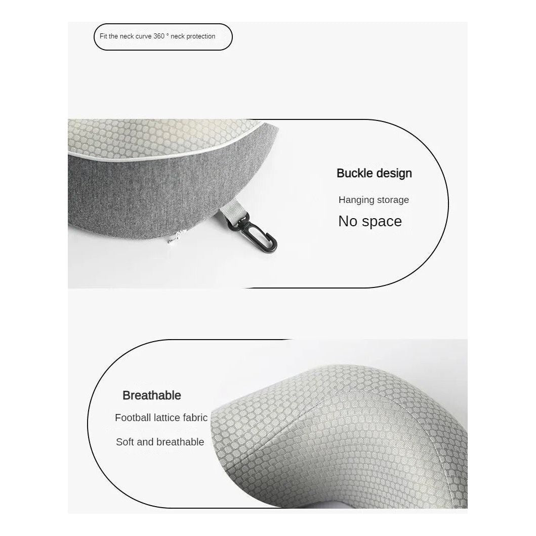 Anypack Neck Pillow Coffee Memory Cotton U-shaped Comfortable Sleep Headrest