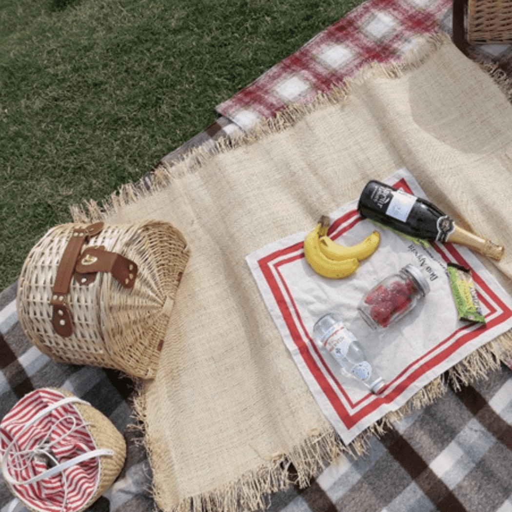 Little Dayz Boutique British Plaid Style Picnic Mat Medium 150*100 Red-1954803130457788418