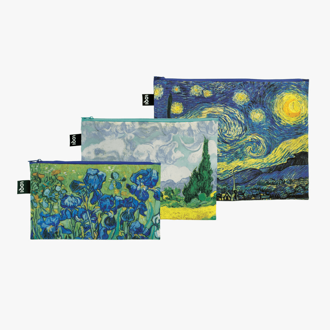 LOQI Van Gogh Zip Pockets Set of 3-1954803127563718656