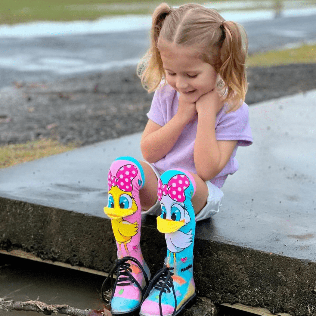 MADMIA Fluffy Duck Socks With Bill Toddler Ages 3 - 5-1954803049713242115