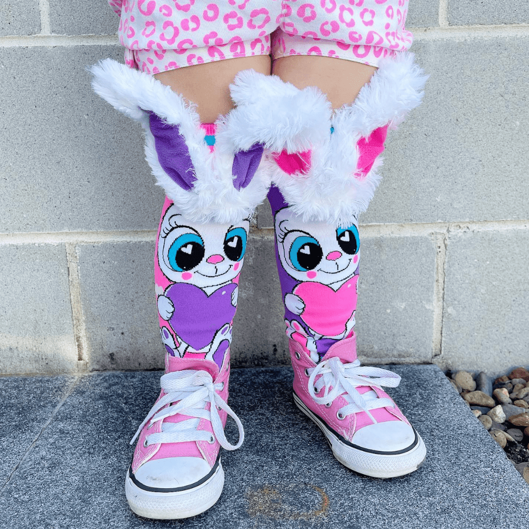 MADMIA Funny Bunny Socks With Ears Toddler Ages 3 - 5-1954803048534642692