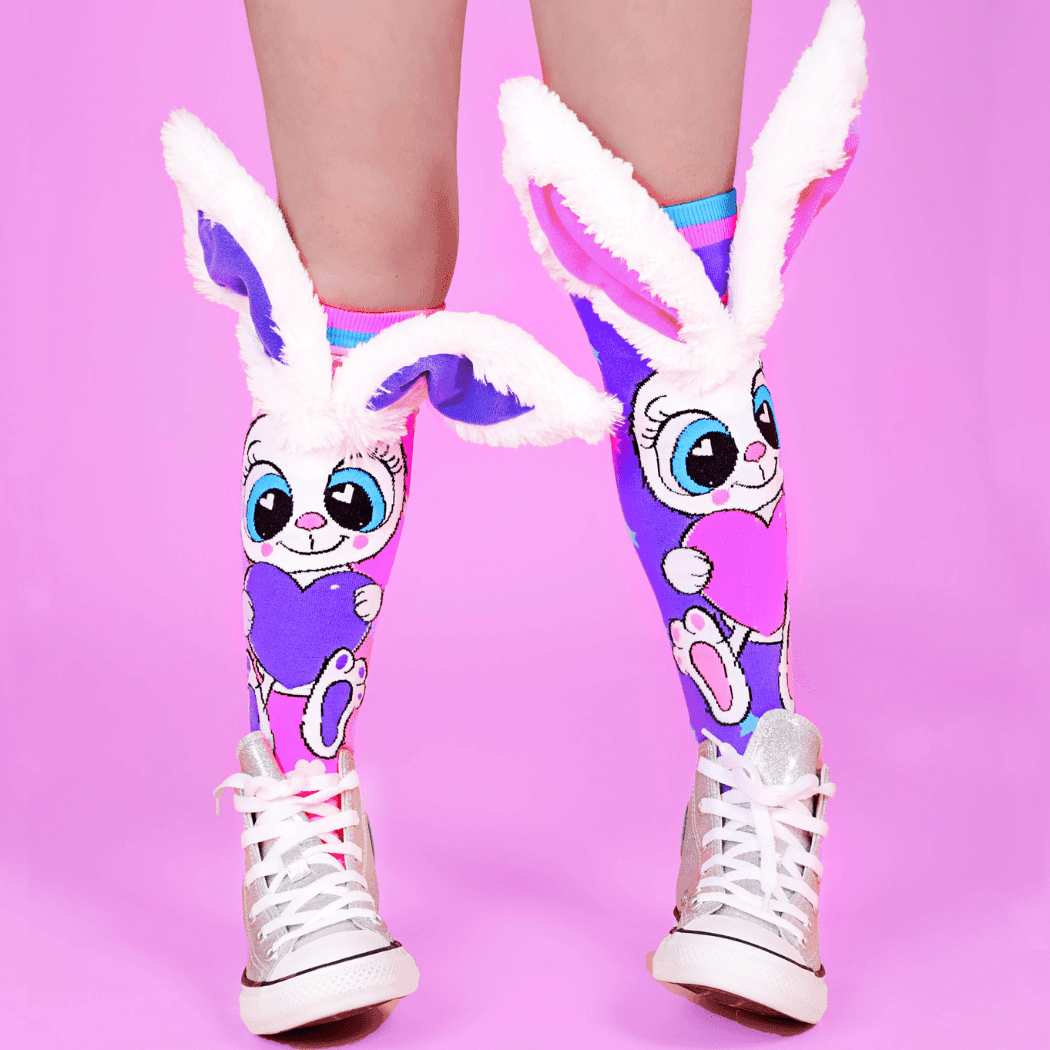 MADMIA Funny Bunny Socks With Ears Toddler Ages 3 - 5-1954803048534642695