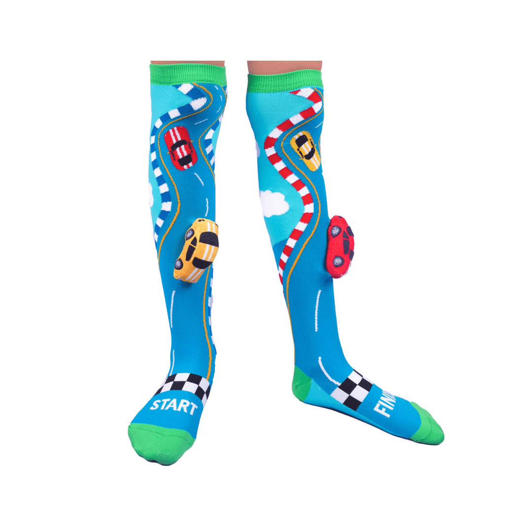 MADMIA Racing Cars Socks With Plush Cars Kids &amp; Adults Age 6 - 99-1954803049537081345