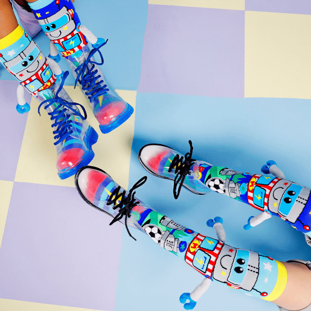 MADMIA Robot Socks With Arms Kids & Adults Age 6 - 99-1910112158700670979