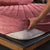 Anyhouz Mattress Cover Bean Red 120x200cm Crystal Velvet Thicken Quilted Warm Soft Plush Bed Sheet