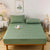 Anyhouz Mattress Cover Green 100x200cm Waterproof Quilted Fitted Bed Sheet