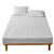 Anyhouz Mattress Cover Floral White Double Size Waterproof Quilted Fitted Bed Sheet