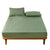 Anyhouz Mattress Cover Green Queen Size Waterproof Quilted Fitted Bed Sheet