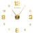 Anyhouz Wall Clock Gold Design A 27 Inch 3D Diy Mirror Wall Clock Acrylic Sticker Fashion Quartz Clocks Watch Home Decoration
