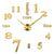 Anyhouz Wall Clock Gold Design I 37 Inch 3D Diy Mirror Wall Clock Acrylic Sticker Fashion Quartz Clocks Watch Home Decoration