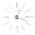 Anyhouz Wall Clock Silver Design 2 37 Inch 3D Diy Mirror Wall Clock Acrylic Sticker Fashion Quartz Clocks Watch Home Decoration