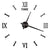 Anyhouz Wall Clock Black Design 1 47 Inch 3D Diy Mirror Wall Clock Acrylic Sticker Fashion Quartz Clocks Watch Home Decoration