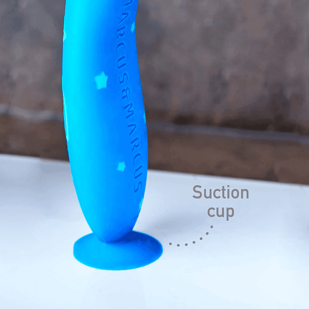 Marcus & Marcus - 24M+ Reusable Silicone Toothbrush blue-1910112441027661828