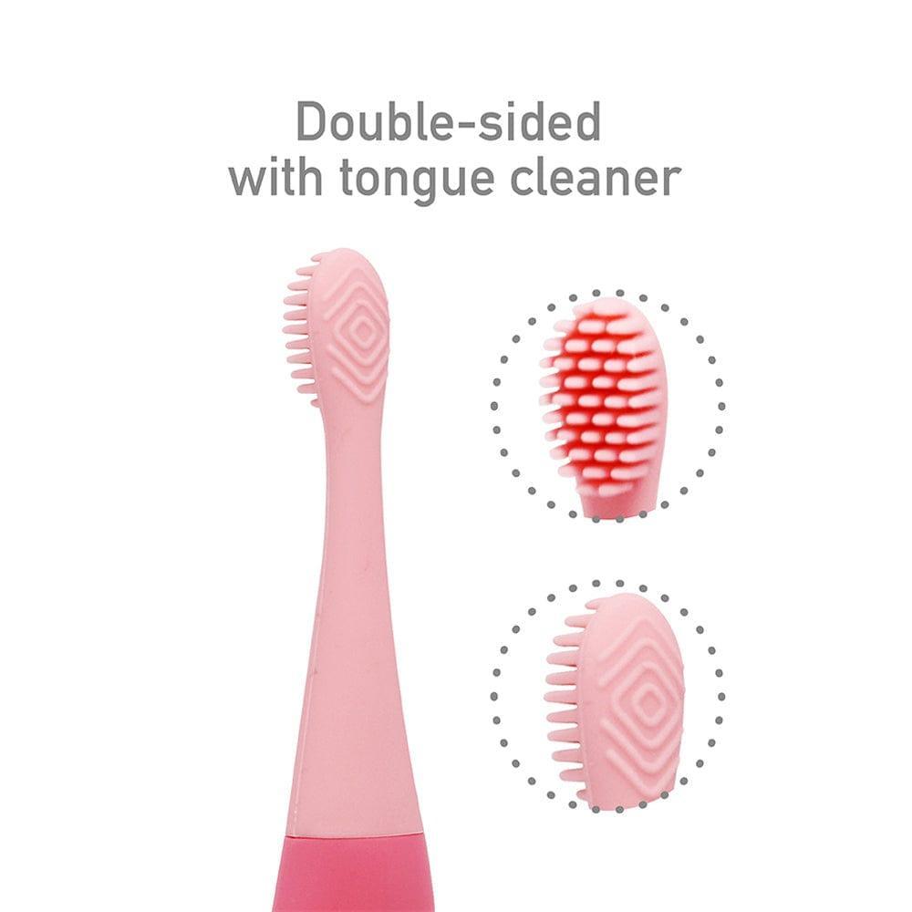 Marcus & Marcus - 24M+ Reusable Silicone Toothbrush Replacement Head pink-1910112441195433987