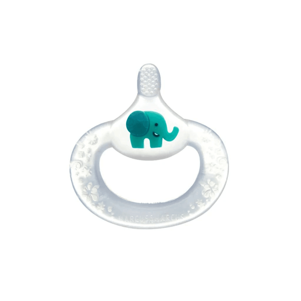 Marcus & Marcus- 6M+ Baby Teething Toothbrush Ollie the Elephant green-1910112451064631296