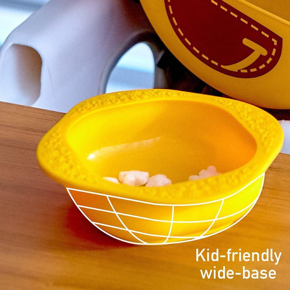 Marcus & Marcus-Baby Silicone Feeding Gift Set Lola the Giraffe-Yellow-1910112442000740356