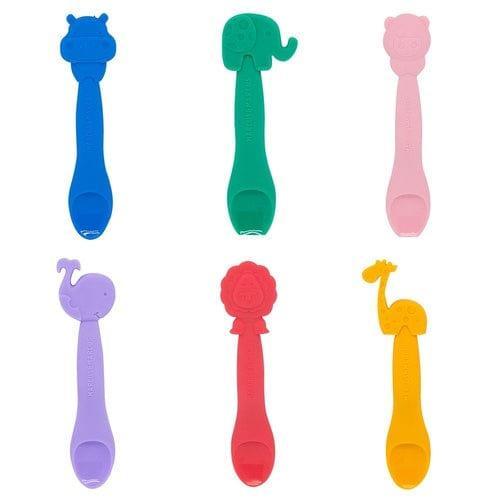 Marcus & marcus - Feeding Spoon Lucas the Hippo- Blue-1910112447411392512